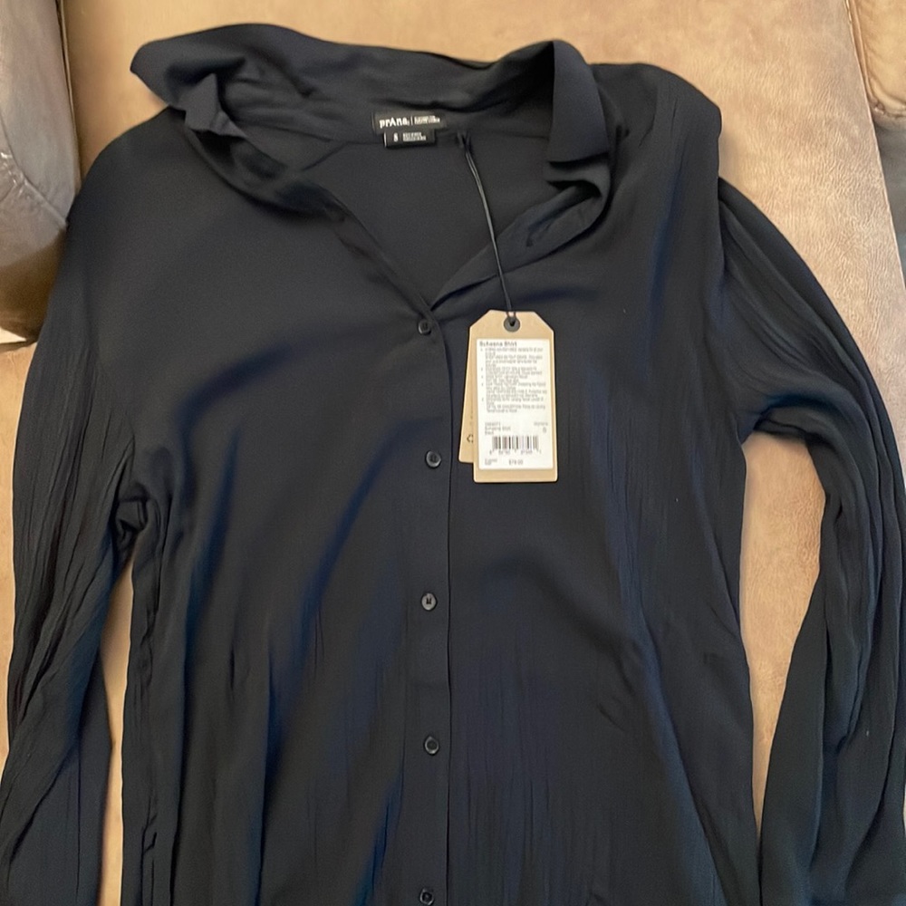 Black button down